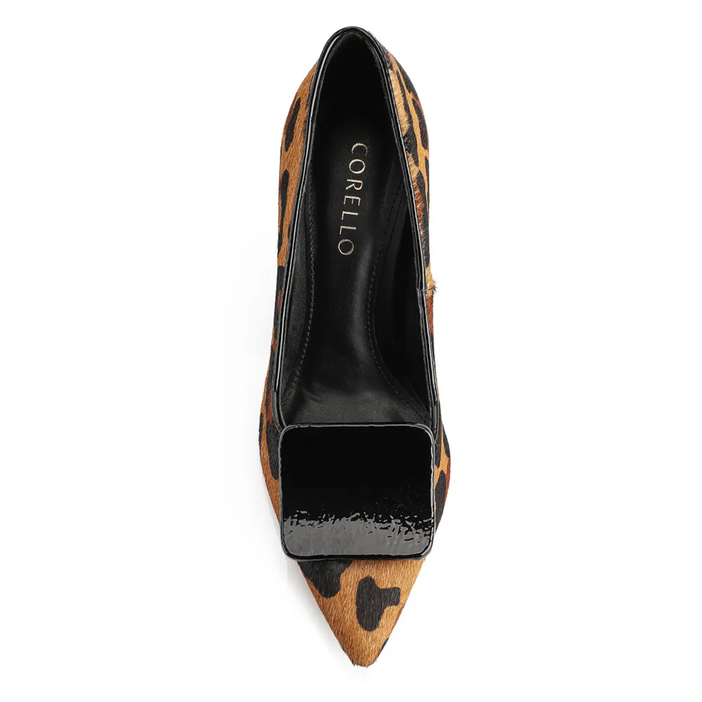 Scarpin Couro Estampa Leopardo - imagem 5