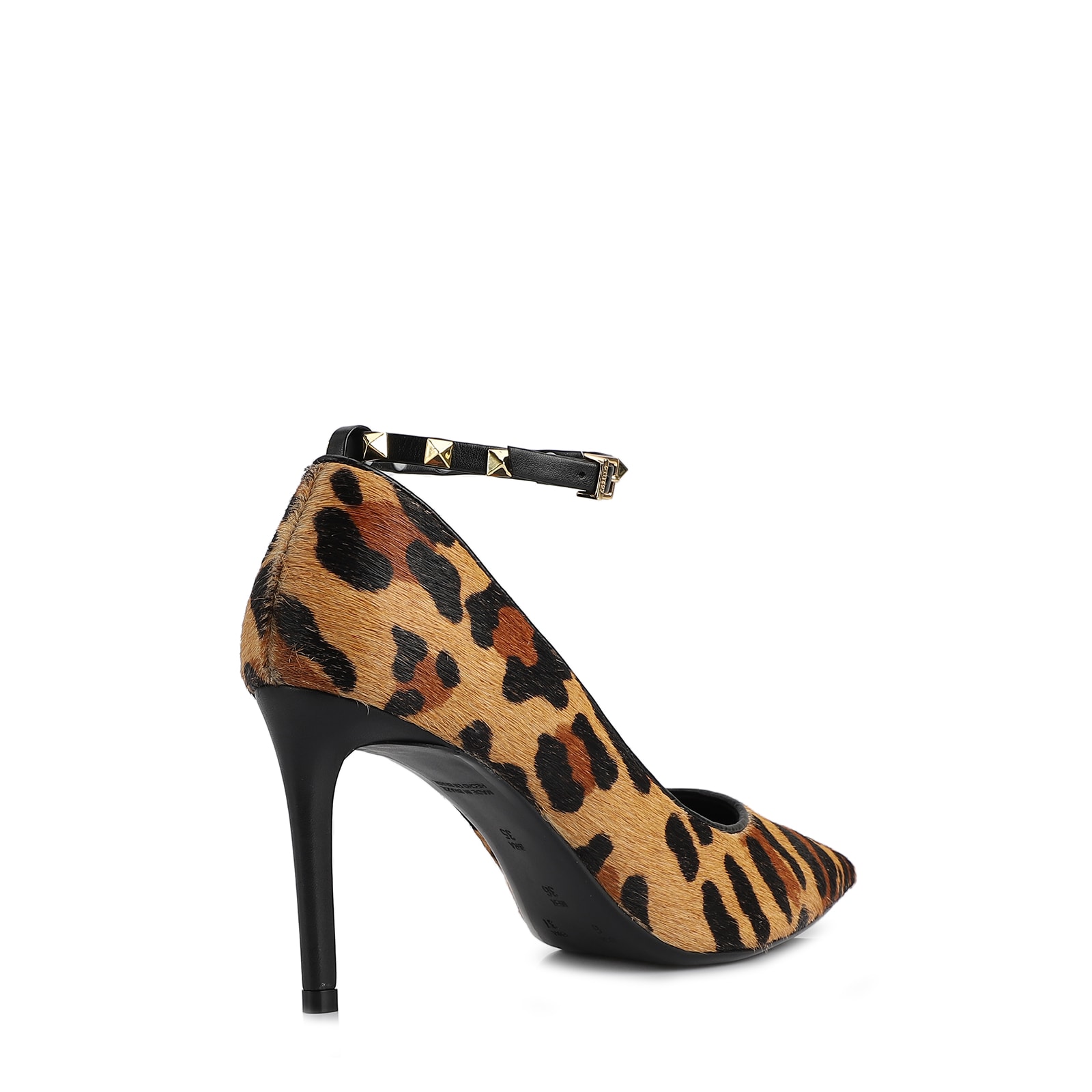 Scarpin Couro Estampa Onça