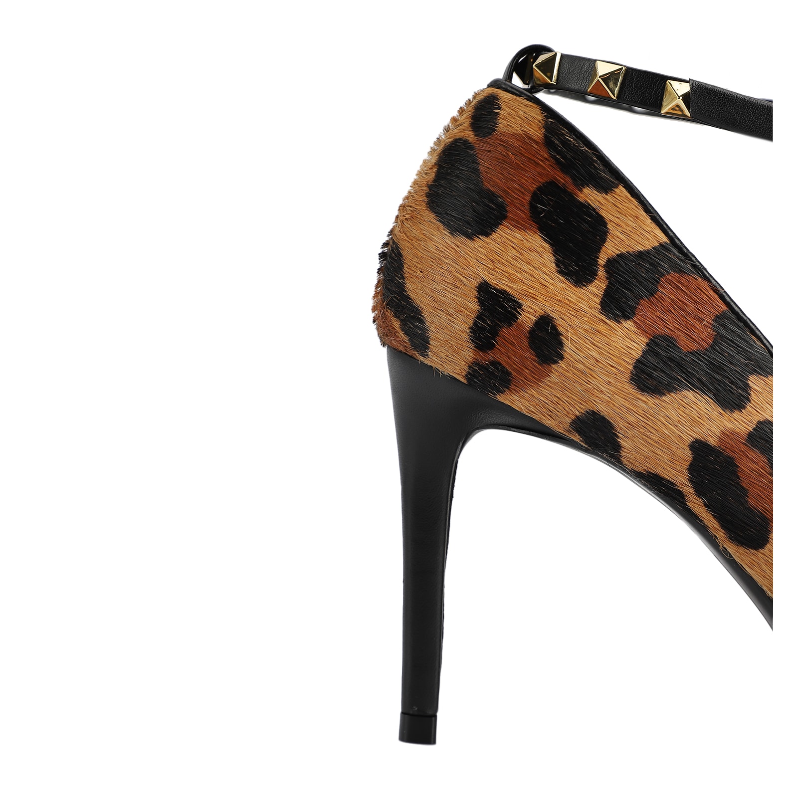 Scarpin Couro Estampa Onça