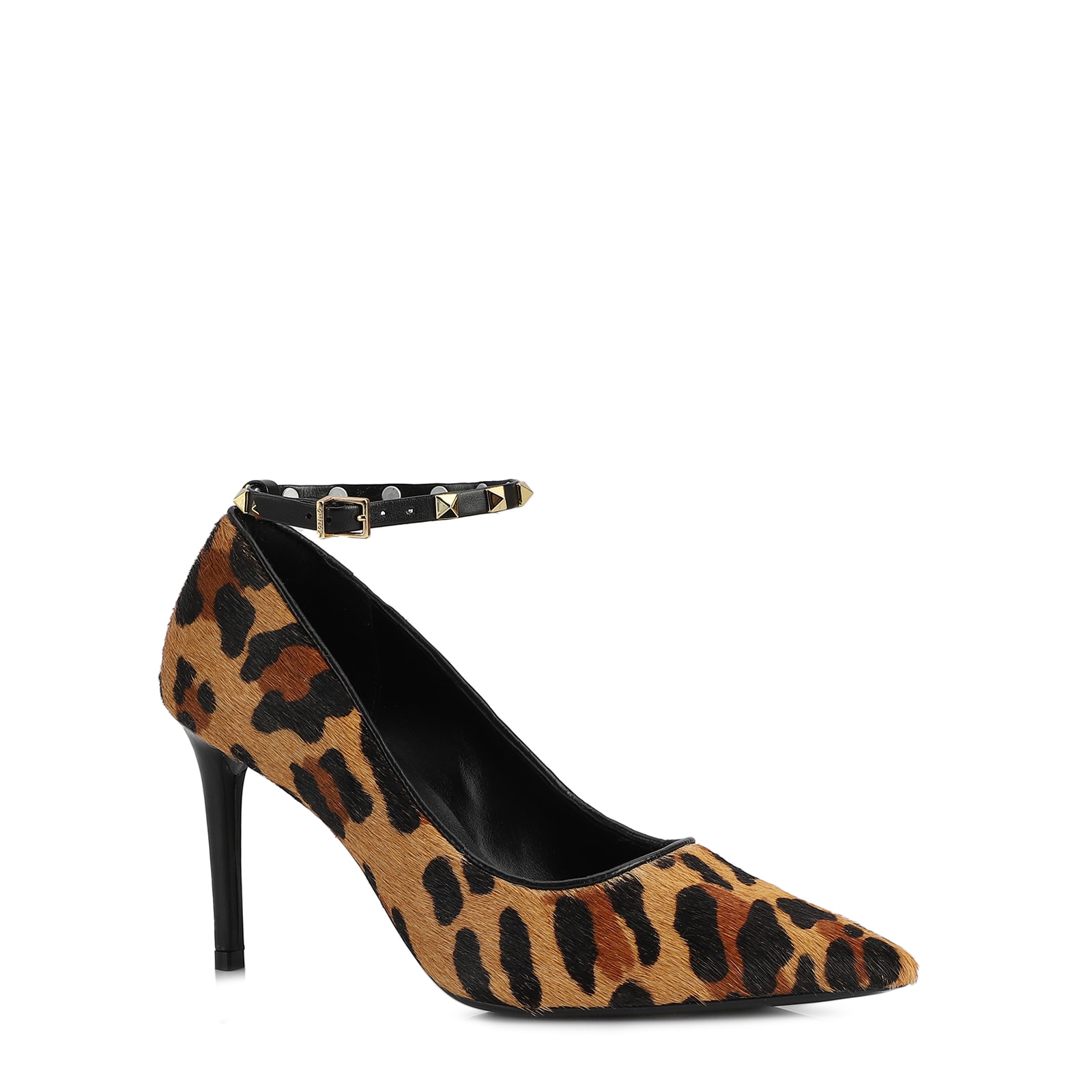 Scarpin Couro Estampa Onça