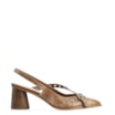Scarpin Couro Estonado Marrom - imagem 3
