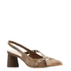 Scarpin Couro Estonado Marrom - imagem 1