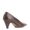 Scarpin Couro Estonado Marrom Escuro - imagem 4