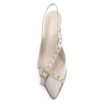 Scarpin Couro Estonado Off White - imagem 6