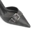 Scarpin Couro Estonado Preto - imagem 6