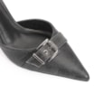 Scarpin Couro Estonado Preto - imagem 6