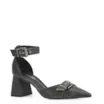 Scarpin Couro Estonado Preto - imagem 1