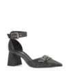 Scarpin Couro Estonado Preto - imagem 1