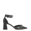 Scarpin Couro Estonado Preto - imagem 2