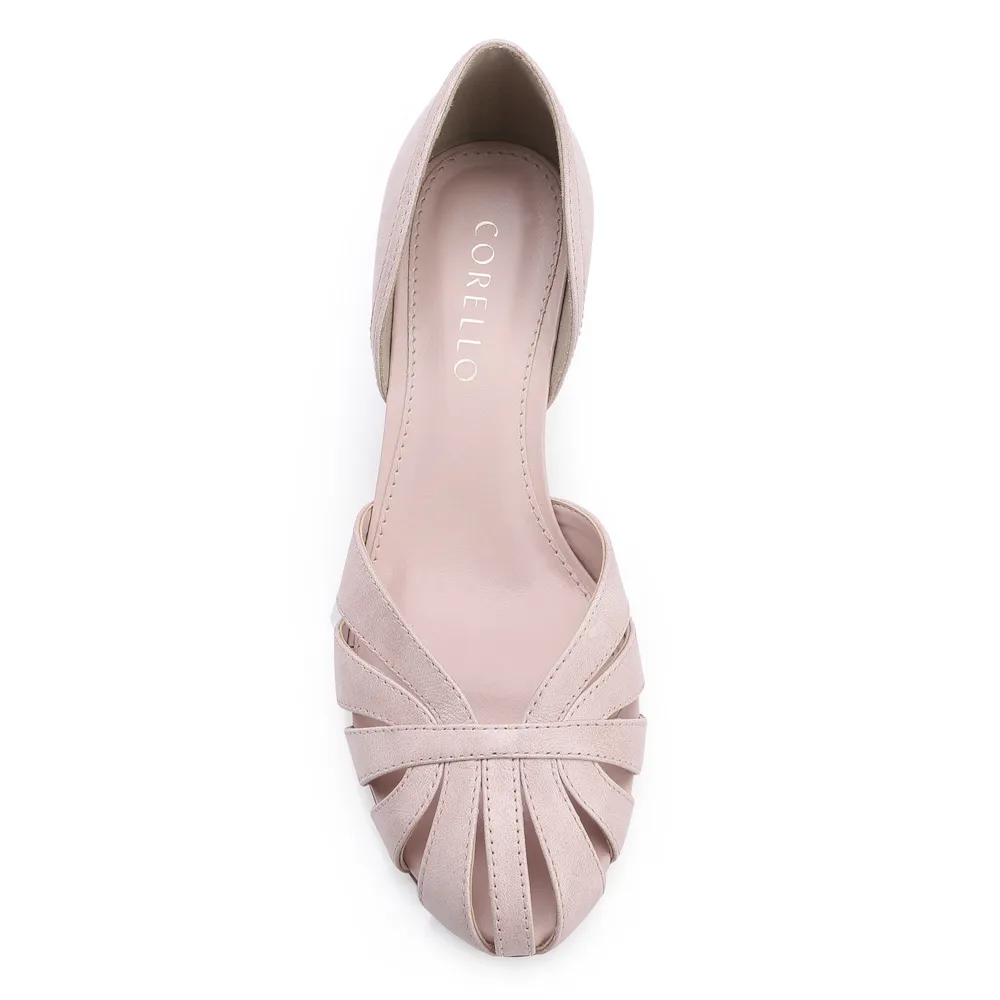 Scarpin Couro Estonado Rosa - imagem 5