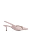 Scarpin Couro Estonado Rosa - imagem 2