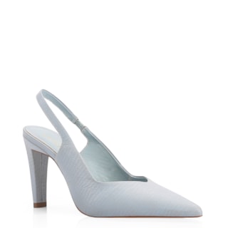 Couro Lezard Azul