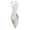 Scarpin Couro Lezard Off White - imagem 5