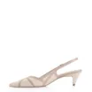 Scarpin Couro Lezard Off White/Couro Bege - imagem 4