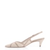 Scarpin Couro Lezard Off White/Couro Bege - imagem 4