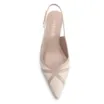 Scarpin Couro Lezard Off White/Couro Bege - imagem 5