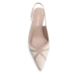 Scarpin Couro Lezard Off White/Couro Bege - imagem 5
