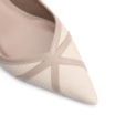 Scarpin Couro Lezard Off White/Couro Bege - imagem 6