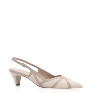 Couro Lezard Off White/Couro Bege