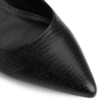 Scarpin Couro Lezard Preto - imagem 6