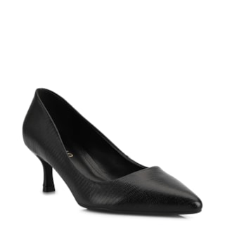 Couro Lezard Preto