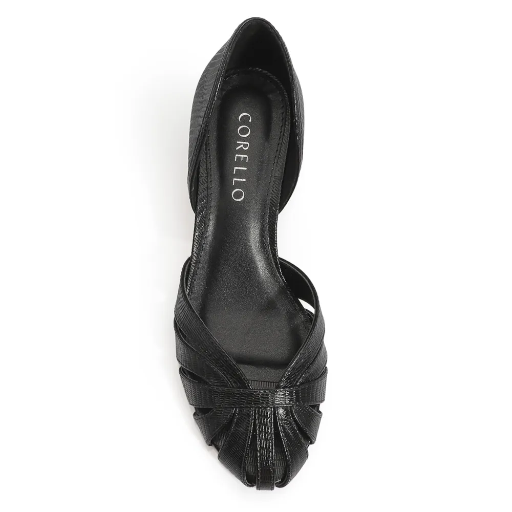 Scarpin Couro Lezard Preto - imagem 5