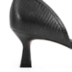 Scarpin Couro Lezard Preto - imagem 7
