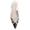 Scarpin Couro Lezard Preto/Couro Off White - imagem 6