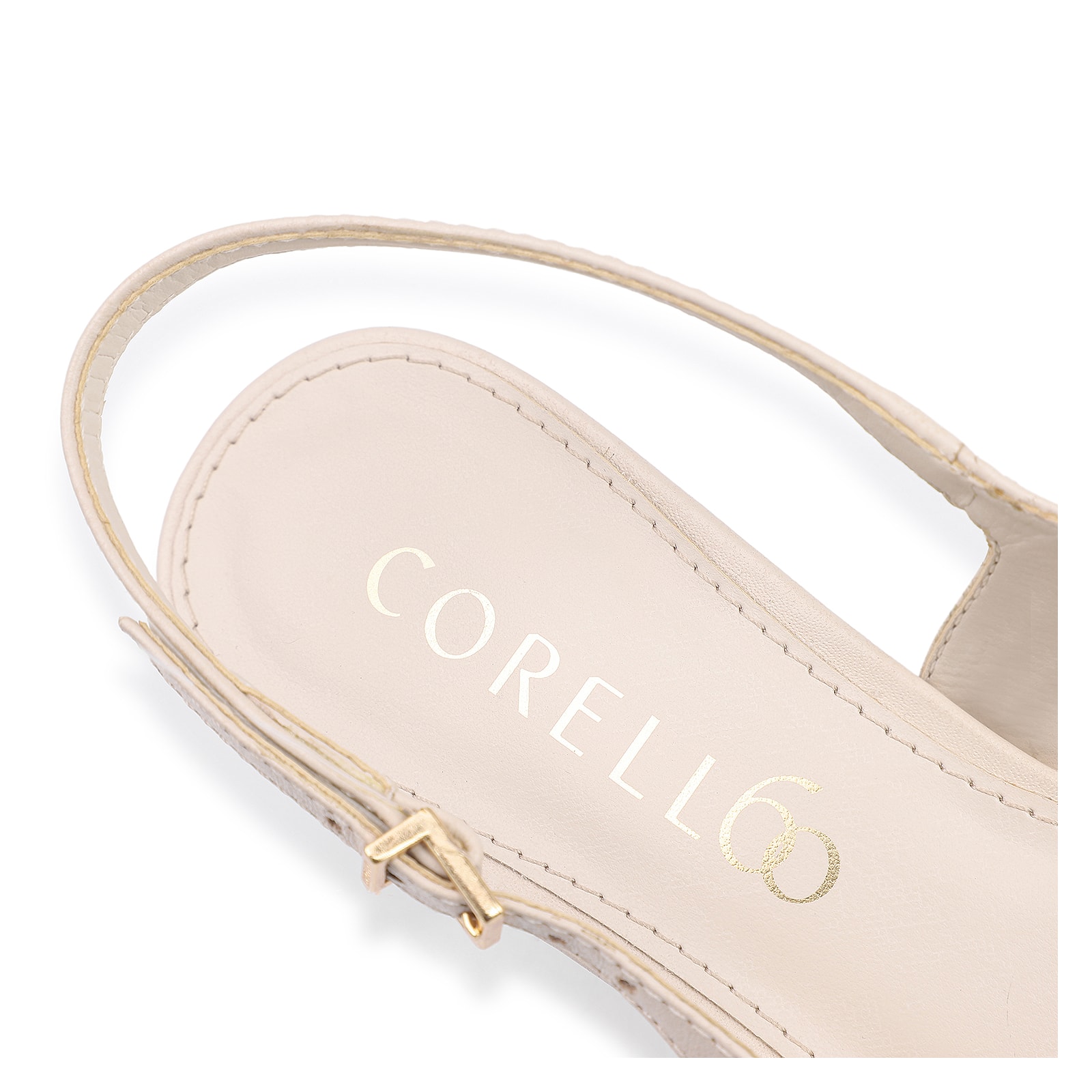 Scarpin Couro Lezard Preto/Couro Off White