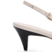 Scarpin Couro Lezard Preto/Couro Off White - imagem 9