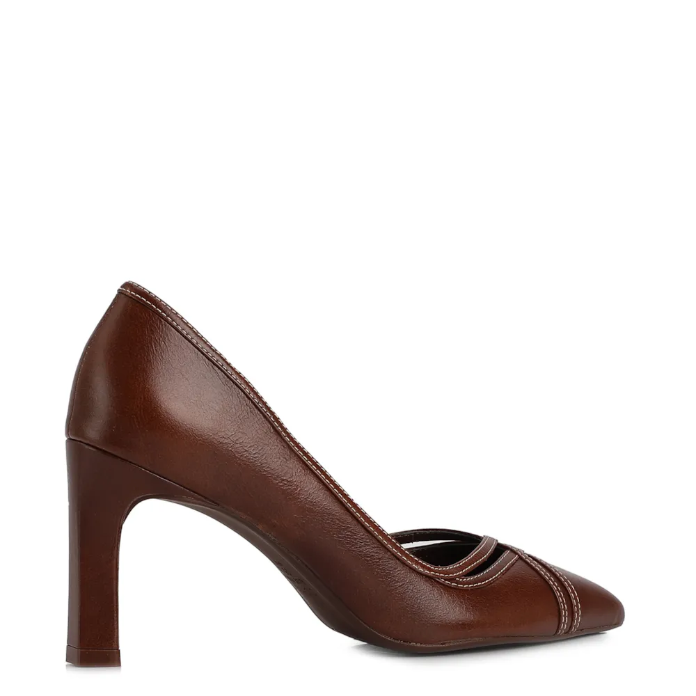 Scarpin Couro Marom - imagem 3