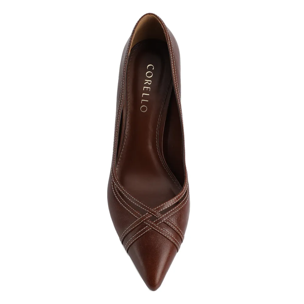 Scarpin Couro Marom - imagem 5