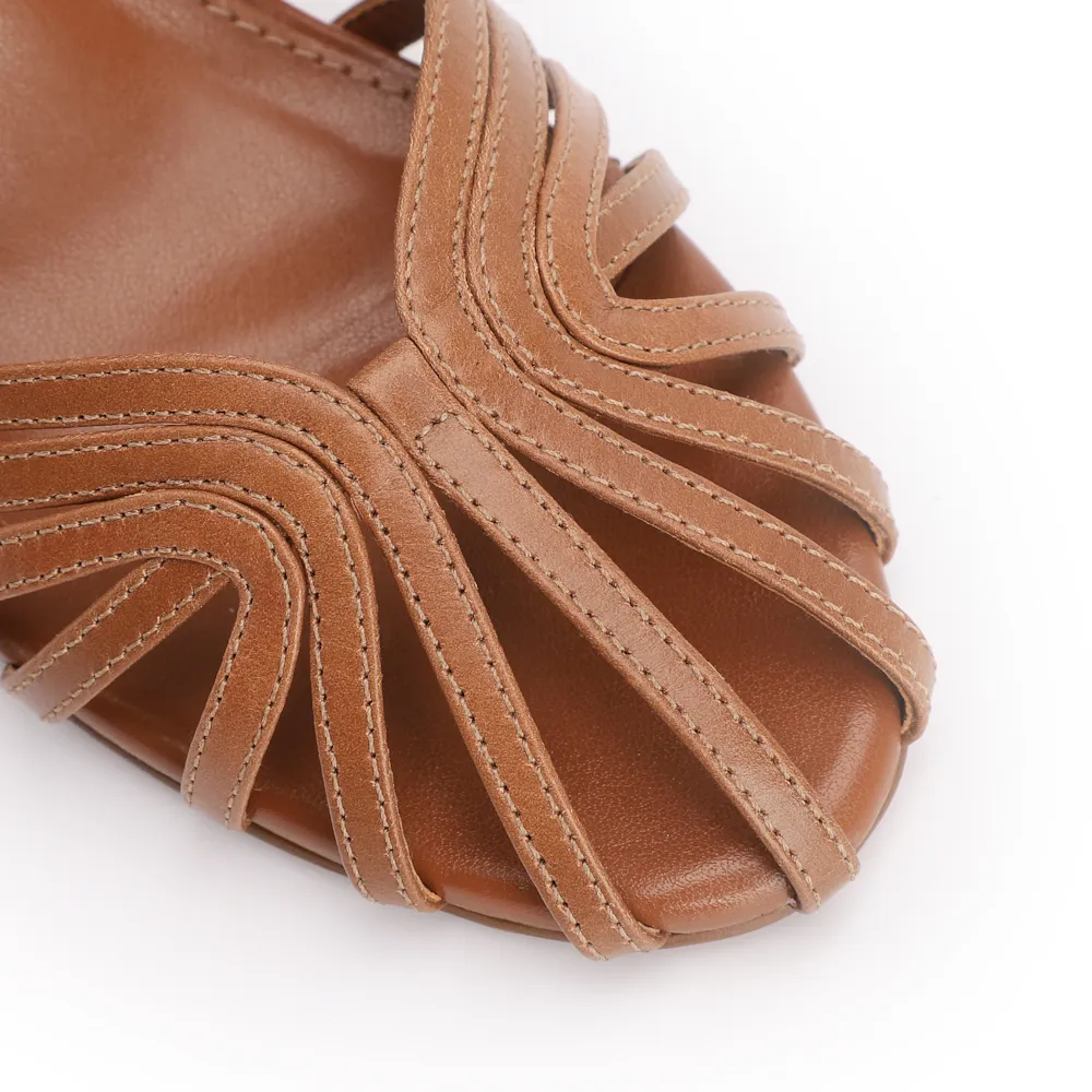 Scarpin Couro Marrom - imagem 6
