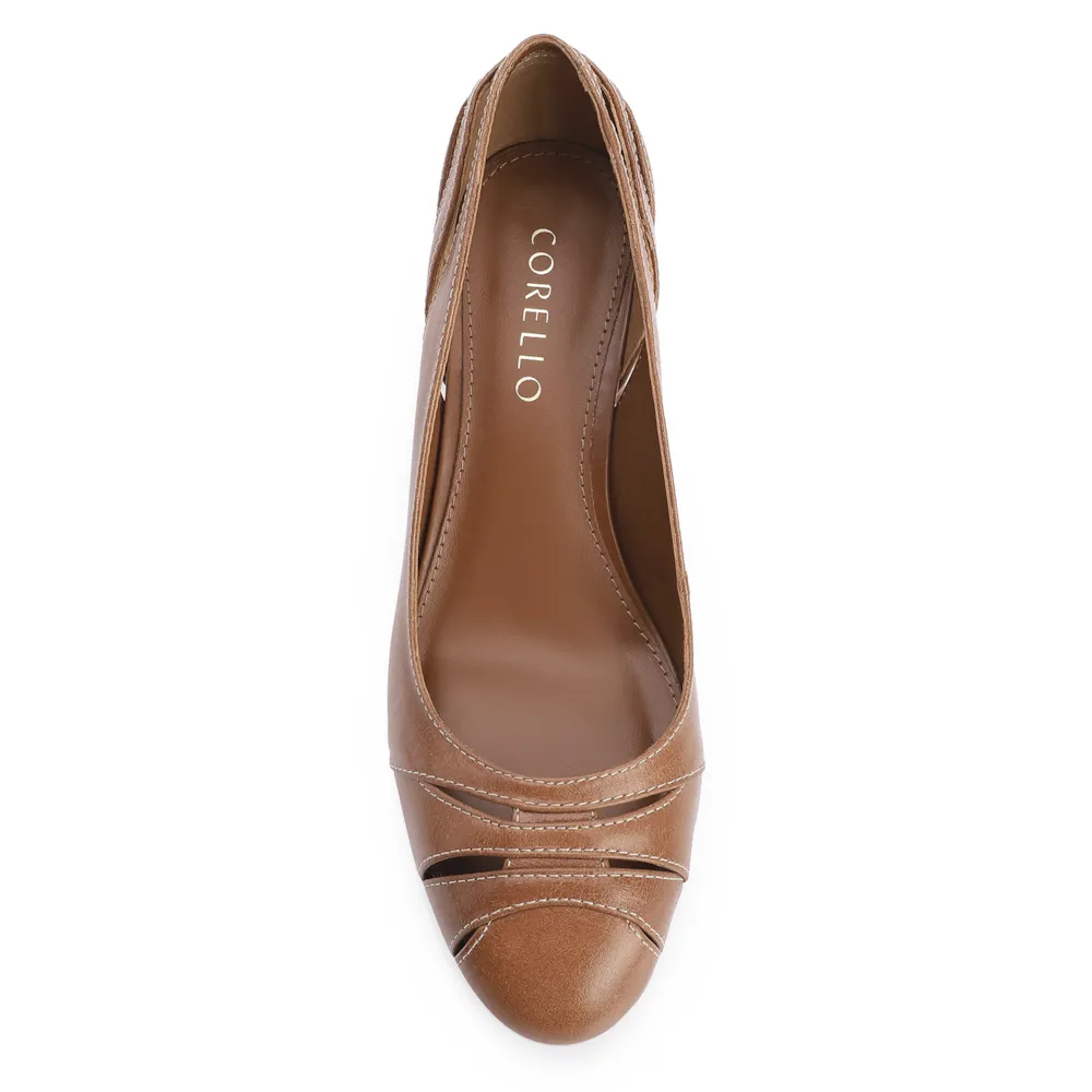 Scarpin Couro Marrom - imagem 5
