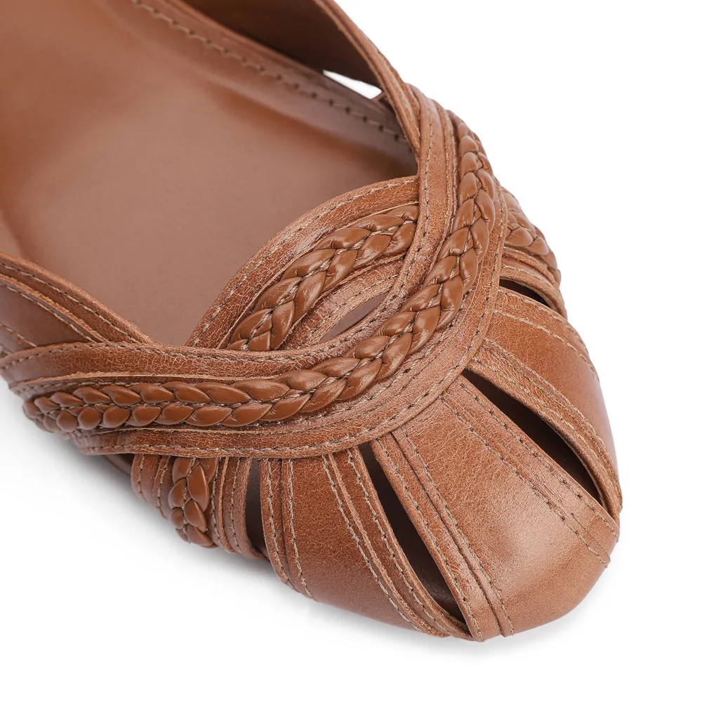 Scarpin Couro Marrom - imagem 6