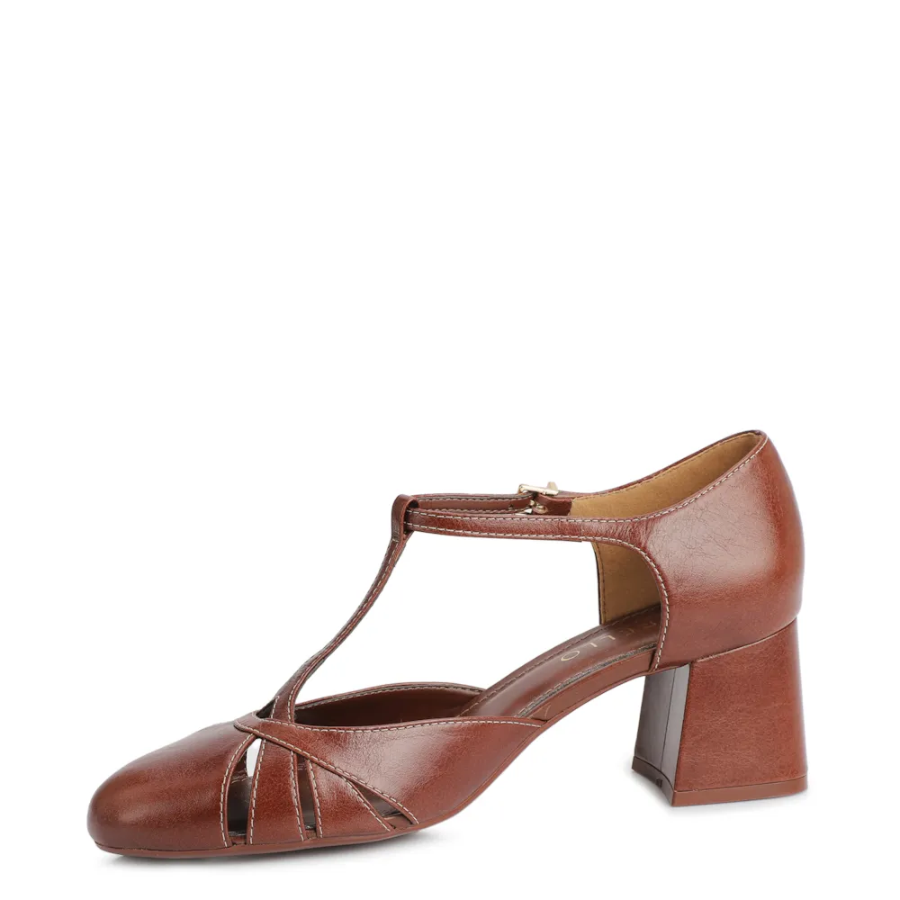 Scarpin Couro Marrom - imagem 5