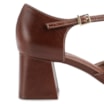Scarpin Couro Marrom - imagem 7