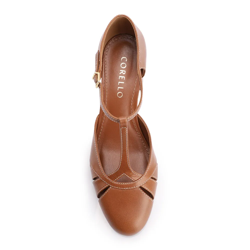 Scarpin Couro Marrom - imagem 5