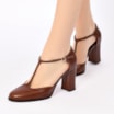 Scarpin Couro Marrom - imagem 2