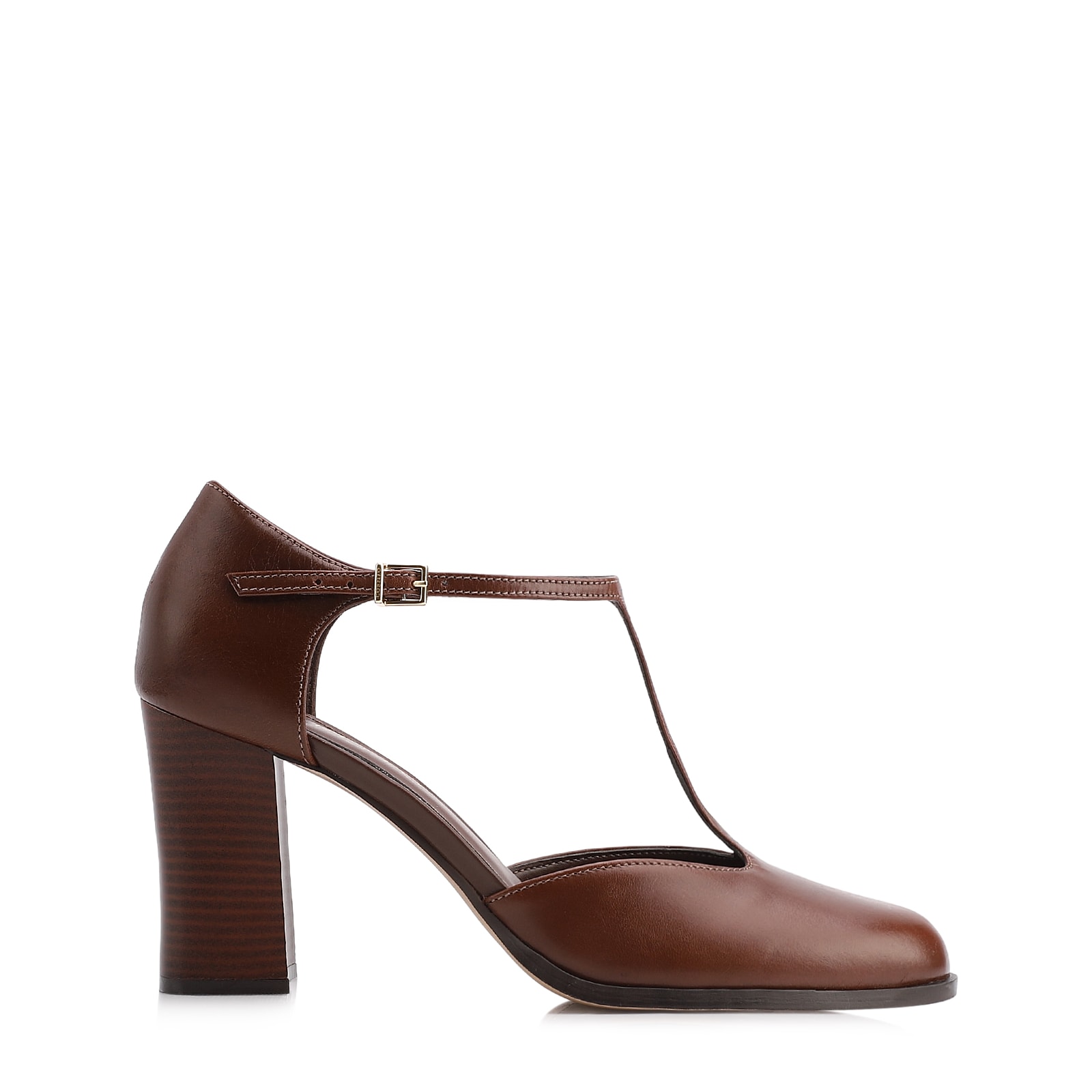 Scarpin Couro Marrom
