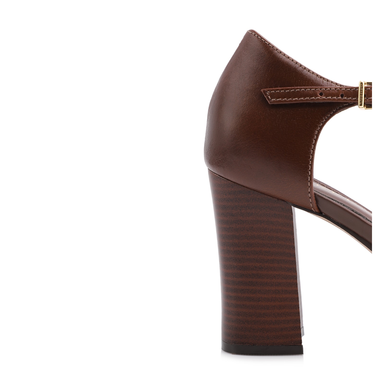 Scarpin Couro Marrom