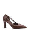 Scarpin Couro Marrom - imagem 1