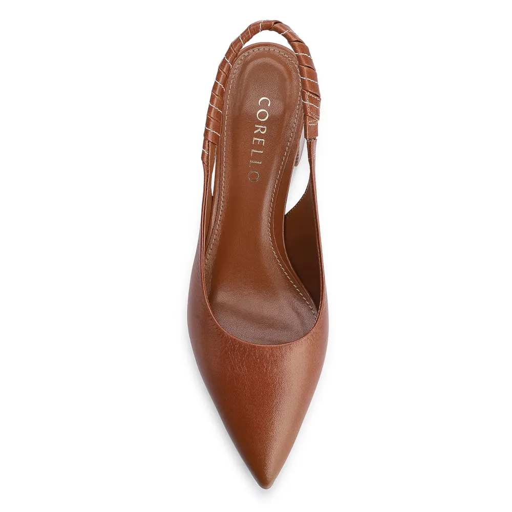 Scarpin Couro Marrom - imagem 5