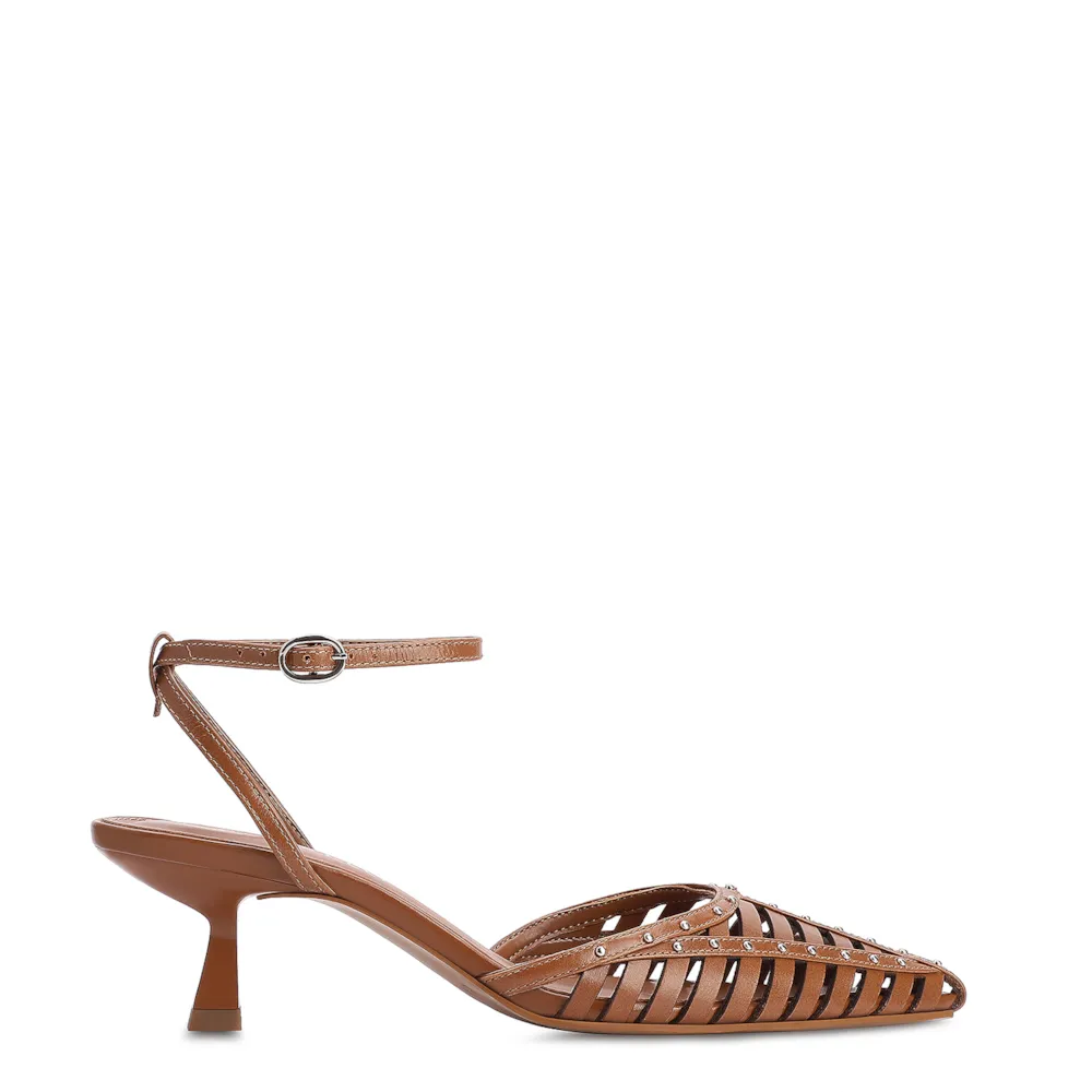 Scarpin Couro Marrom - imagem 3