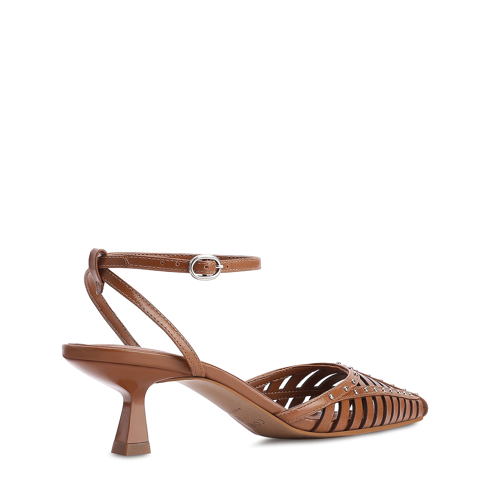 Scarpin Couro Marrom