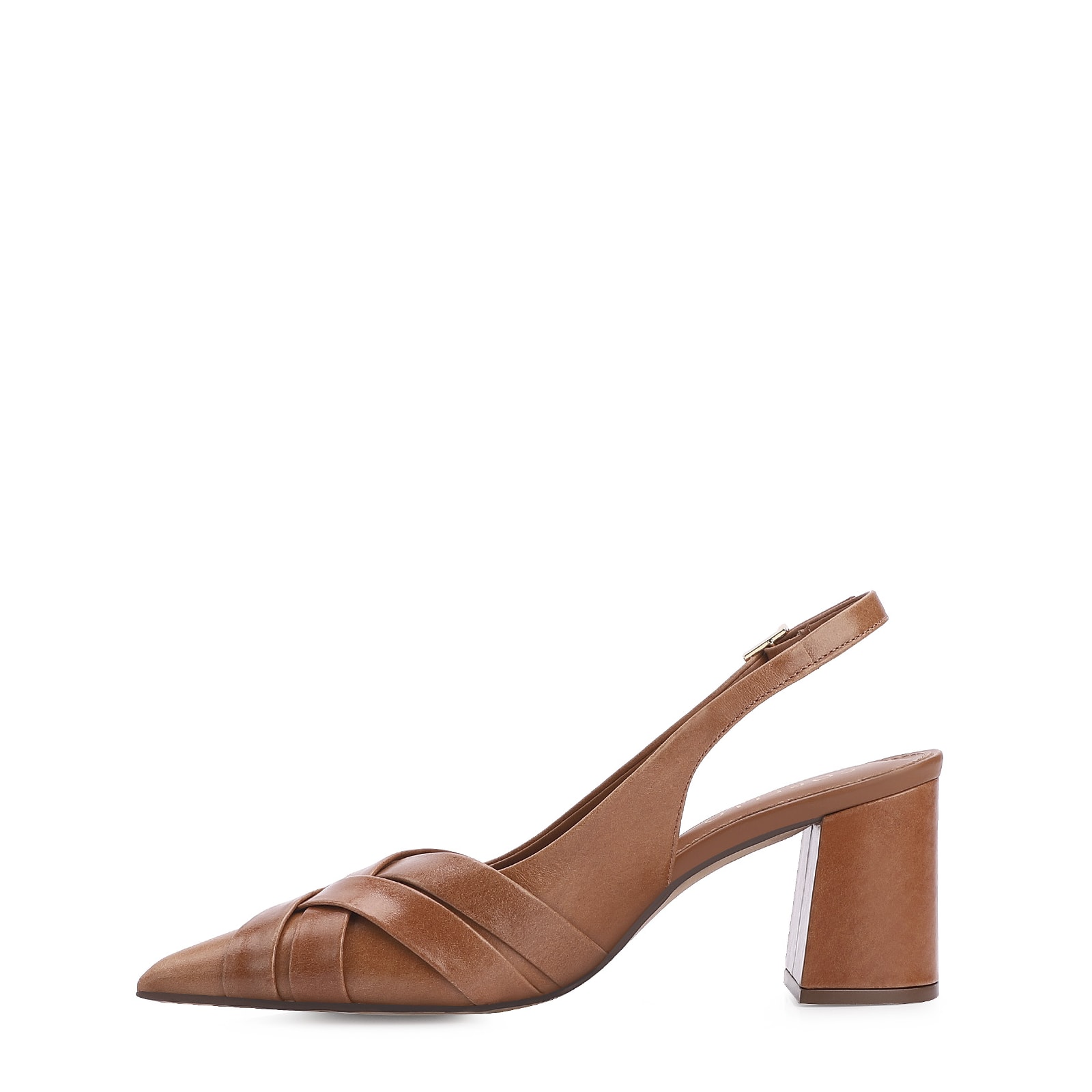 Scarpin Couro Marrom
