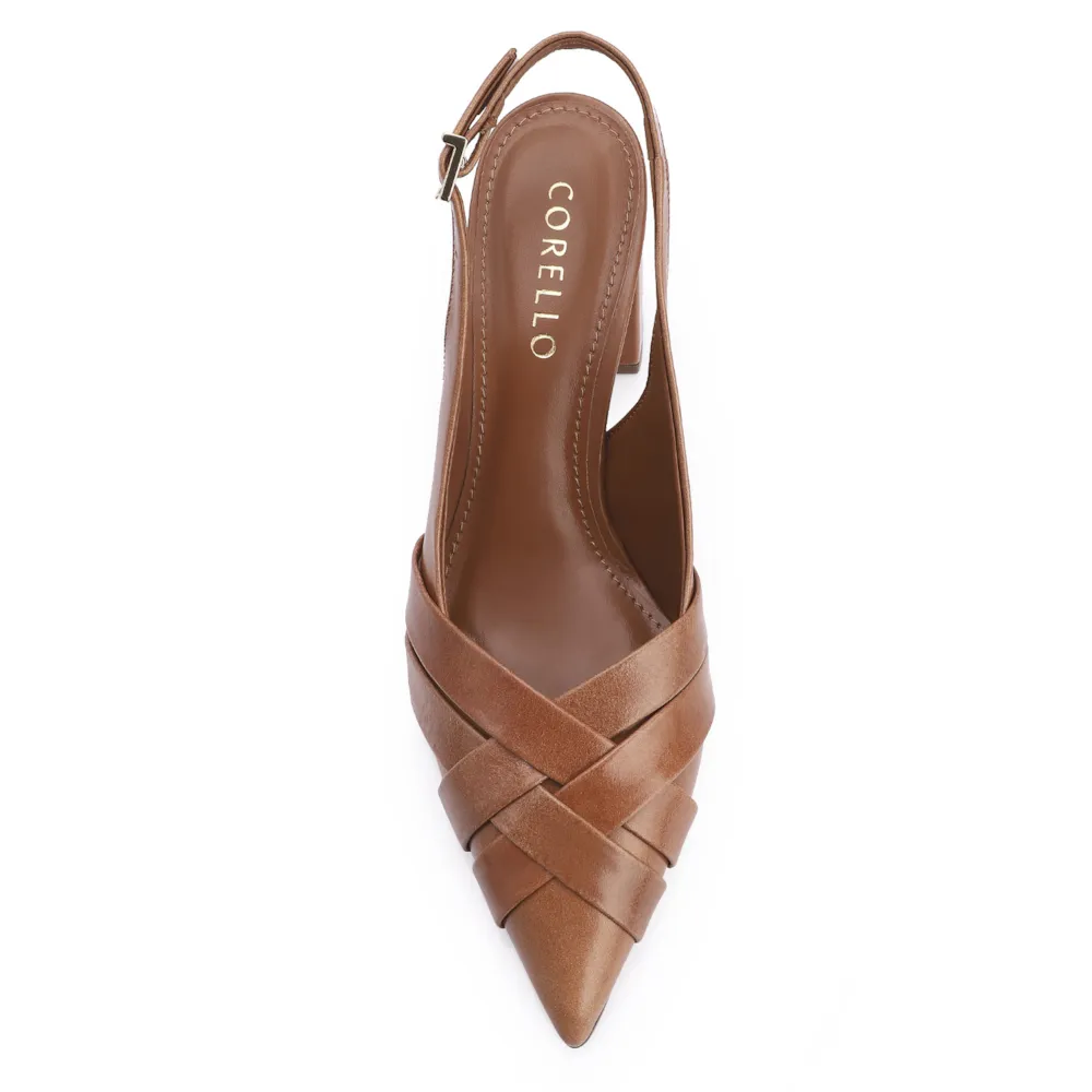 Scarpin Couro Marrom - imagem 6