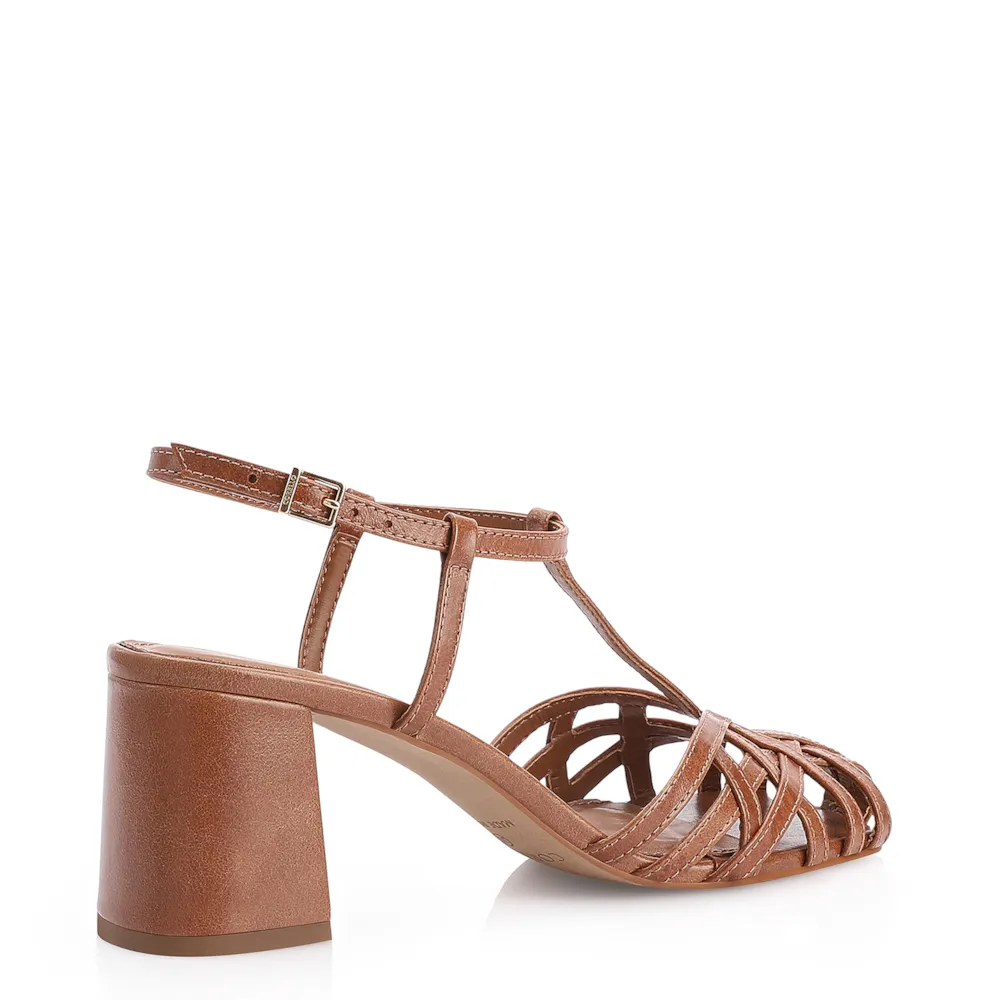 Scarpin Couro Marrom - imagem 3