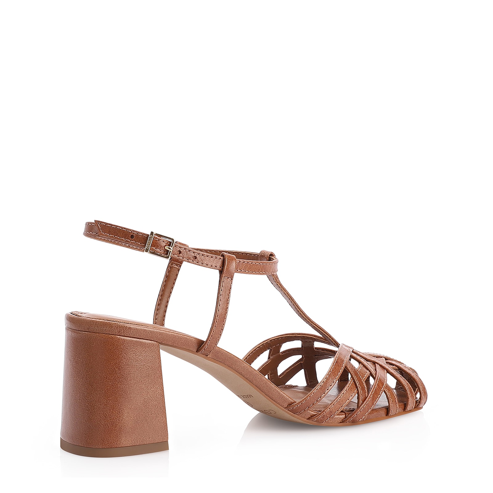 Scarpin Couro Marrom