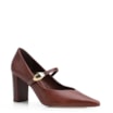 Scarpin Couro Marrom - imagem 1